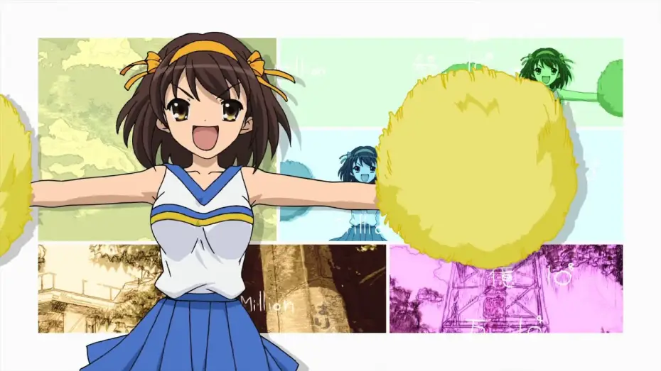 Video for the series The Melancholy of Haruhi Suzumiya — Opening 1 | It's an Adventure, Right? Right? - Aya Hirano