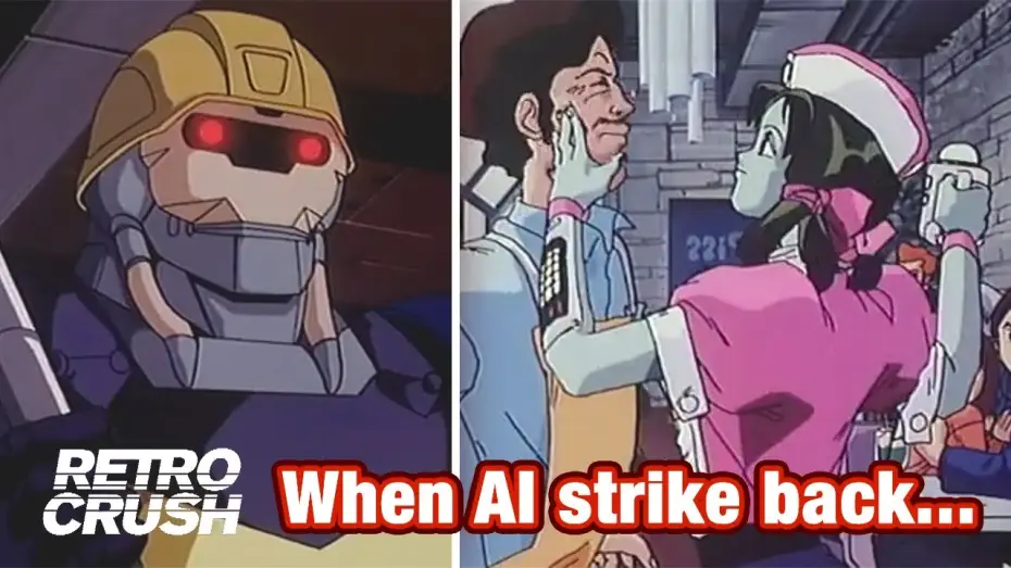 Video for the series Bubblegum Crisis — When Artificial Intelligence is so done with humanity (TERRIFYING) | Bubblegum Crash (1991)