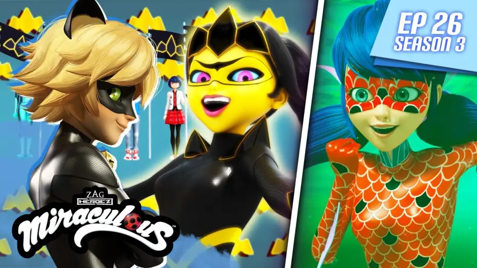 Video for the series Miraculous: Tales of Ladybug & Cat Noir — MIRACULOUS | 🐞 MIRACLE QUEEN (The Battle of the Miraculous) 🐾 | FULL EPISODE ▶️ Season 3 Episode 26