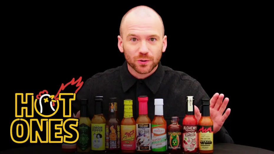Видео к сериалу Hot Ones — Sean Evans Reveals the Season 21 Hot Sauce Lineup | Hot Ones