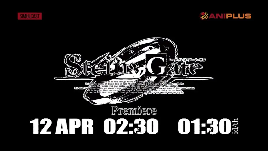 Video for the series Steins;Gate 0 — Official Trailer [English Subtitles]