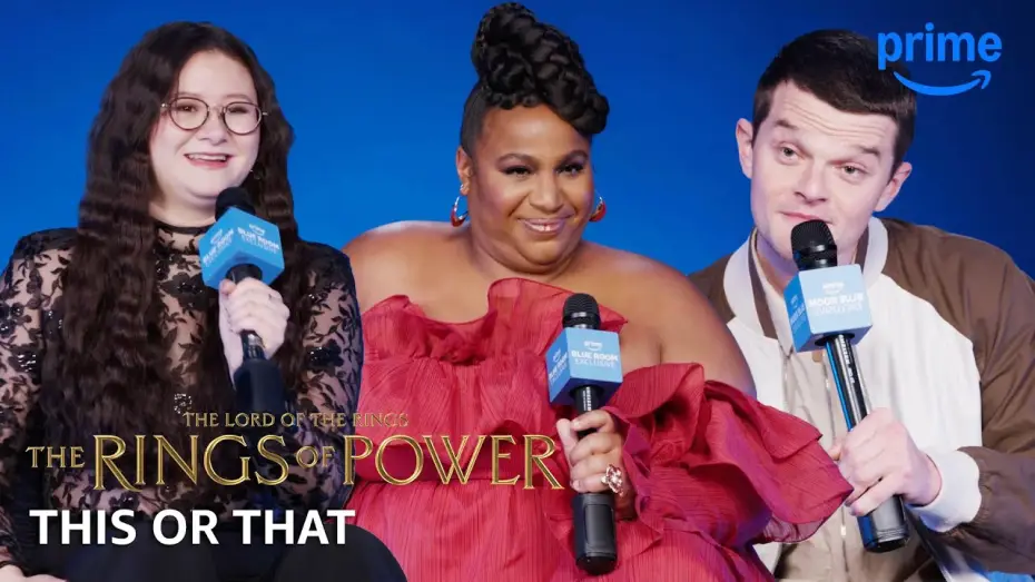 Video for the series The Lord of the Rings: The Rings of Power — This or That with the Cast