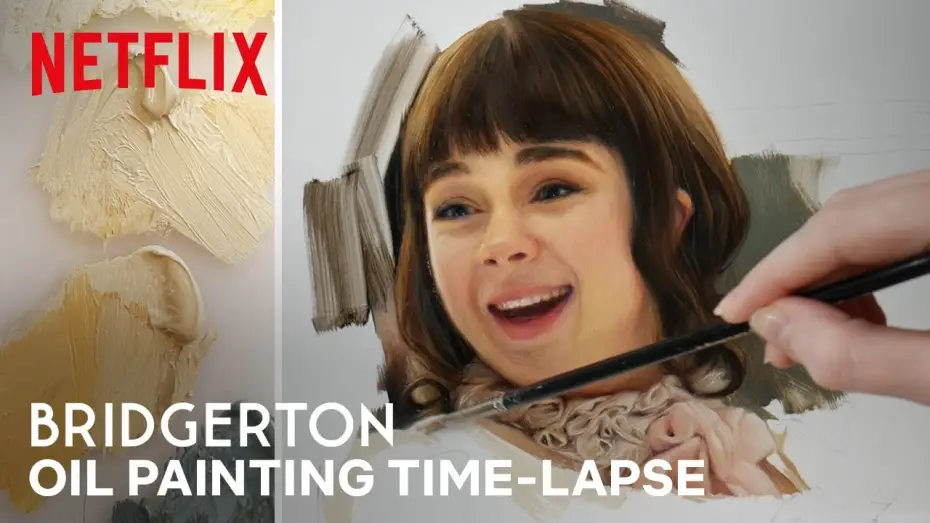 Video for the series Bridgerton — Eloise Bridgerton Oil Painting by Daria Callie | Netflix