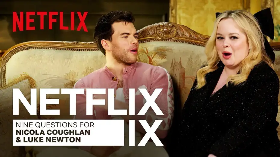 Видео к сериалу Bridgerton — Nicola Coughlan & Luke Newton on Funny Set Moments, First Kisses, and Being Besties | Netflix