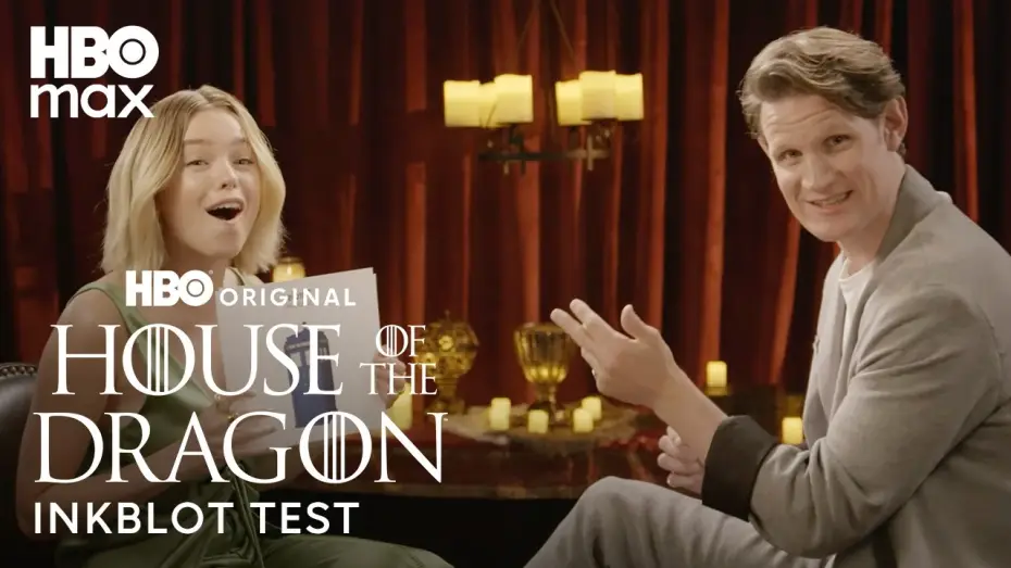Video for the series House of the Dragon — Matt Smith & Milly Alcock Try Taking An Inkblot Test