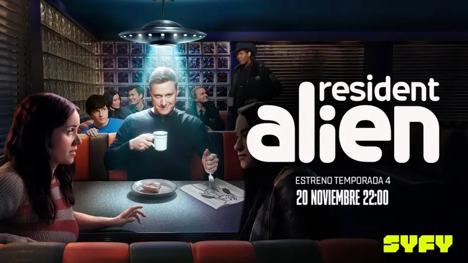 Video for the series Resident Alien — Resident Alien | T4 | SYFY y bajo demanda en Universal+