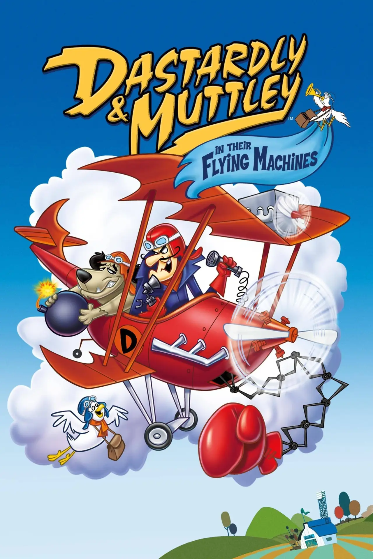 Постер к сериалу "Dastardly and Muttley in Their Flying Machines"