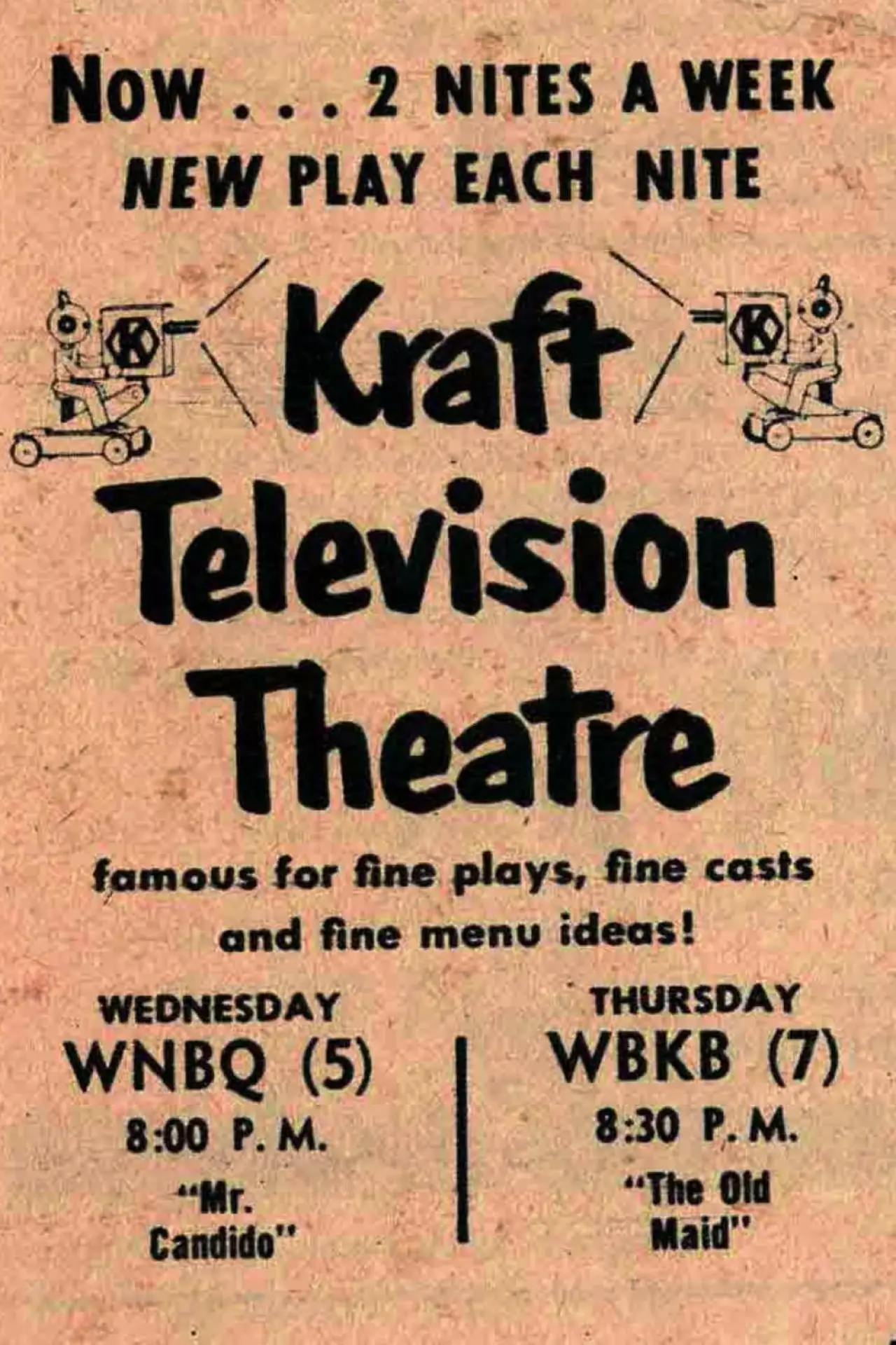 Постер к сериалу "Kraft Television Theatre"