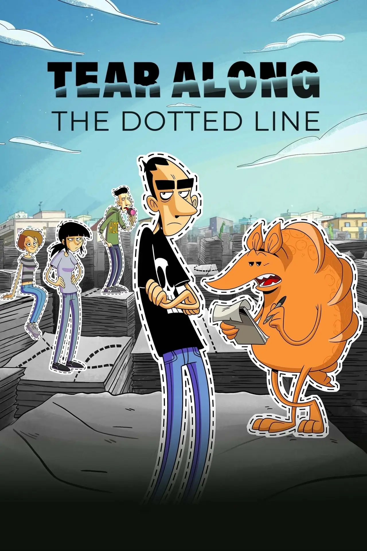 Series poster "Tear Along the Dotted Line"