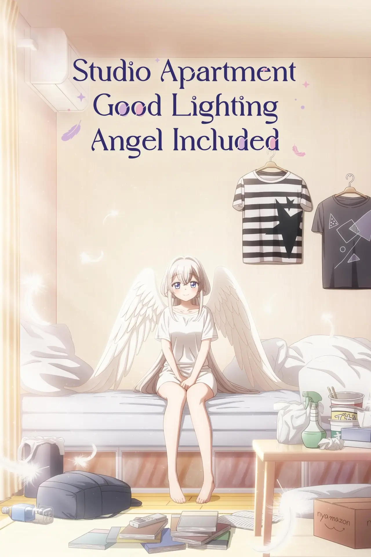 Series poster "Studio Apartment, Good Lighting, Angel Included"