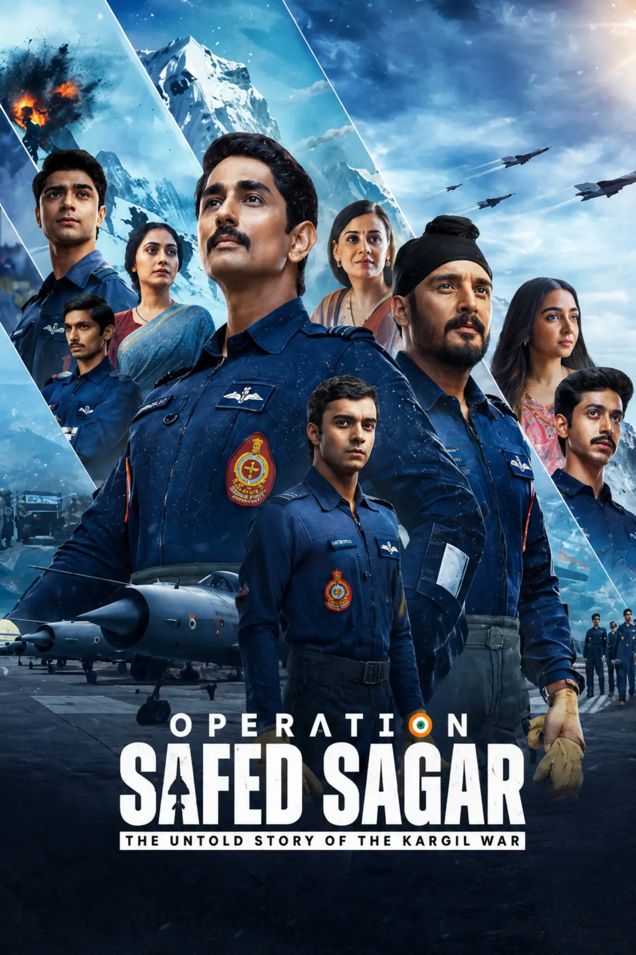 Series poster "Operation Safed Sagar: The Untold Story of the Kargil War"