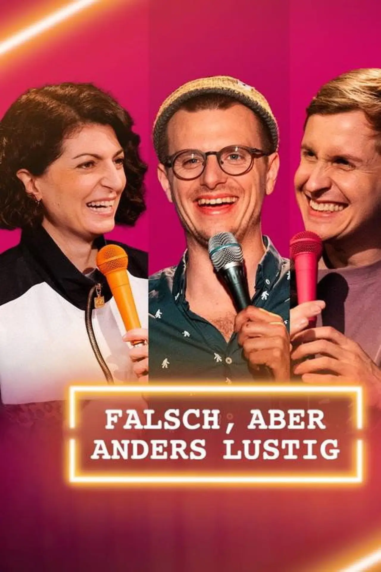 Series poster "falsch, aber anders lustig"