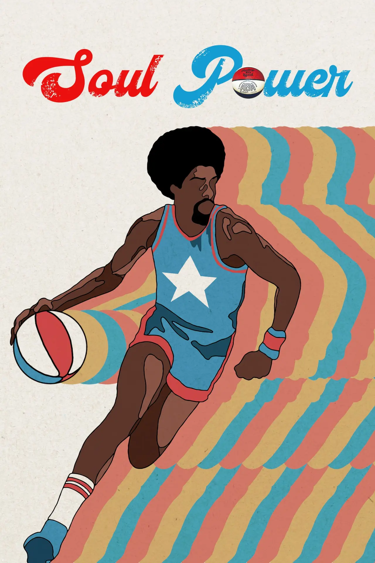 Series poster "Soul Power: The Legend of the American Basketball Association"