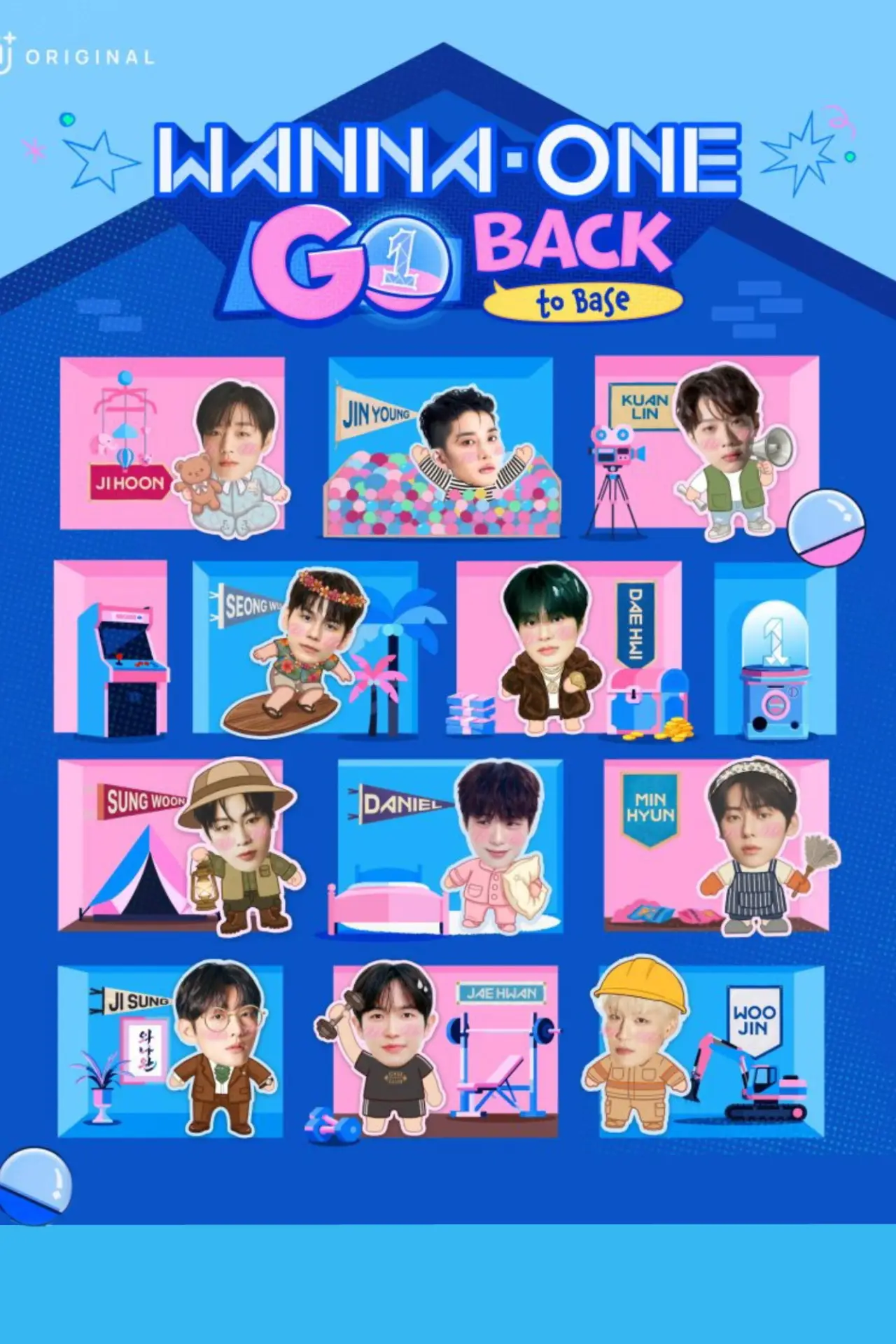 Series poster "WANNA ONE GO: Back to Base"