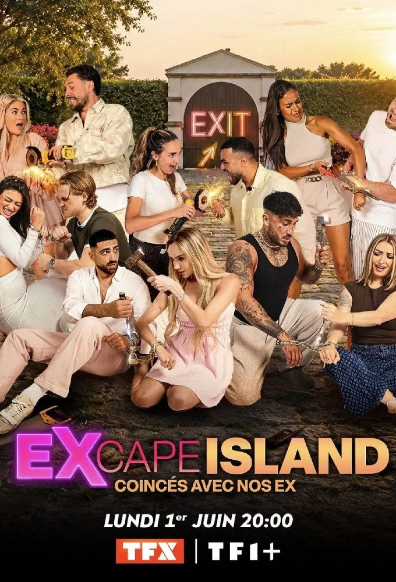Series poster "Excape Island : coincés avec nos ex"