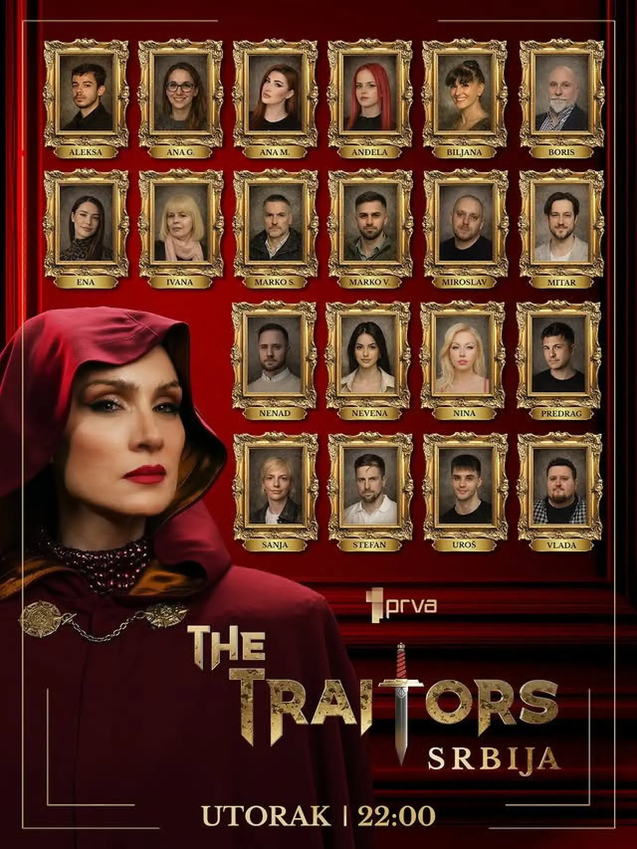 Series poster "The Traitors Srbija"