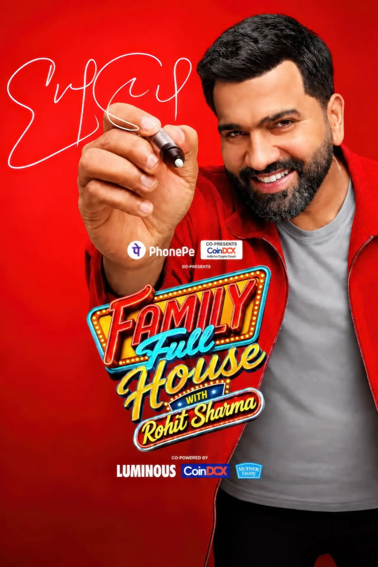 Series poster "Family Full House with Rohit Sharma"