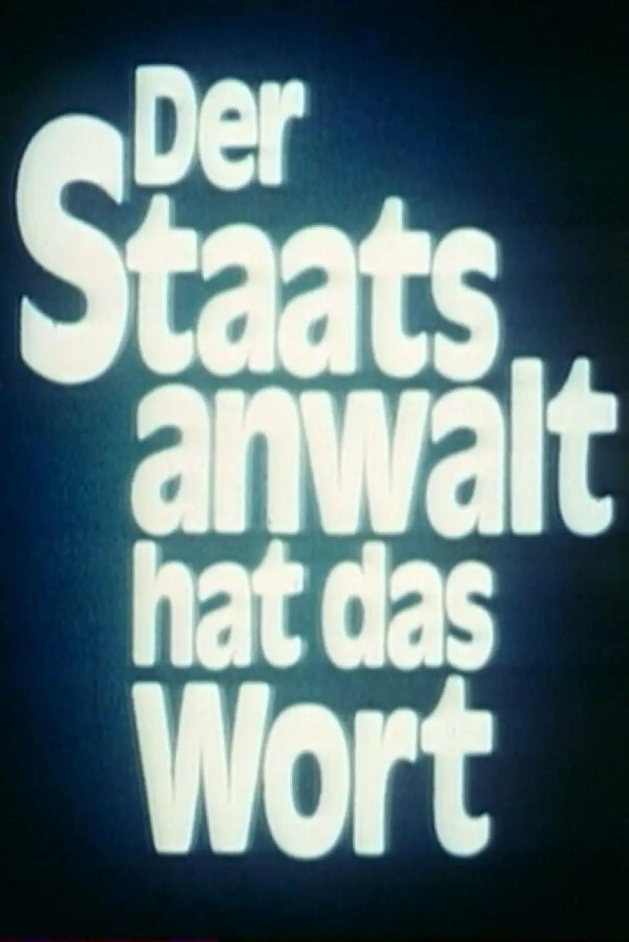 Series poster "Der Staatsanwalt hat das Wort"