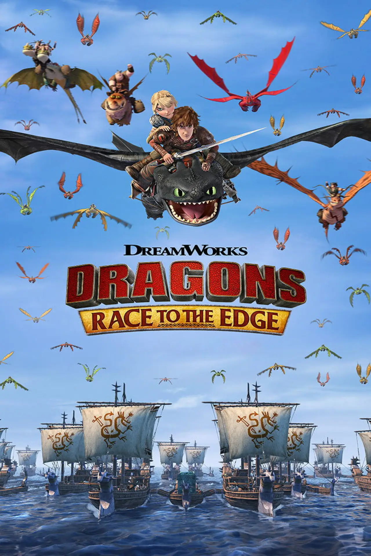 Series poster "Dragons: Race to the Edge"