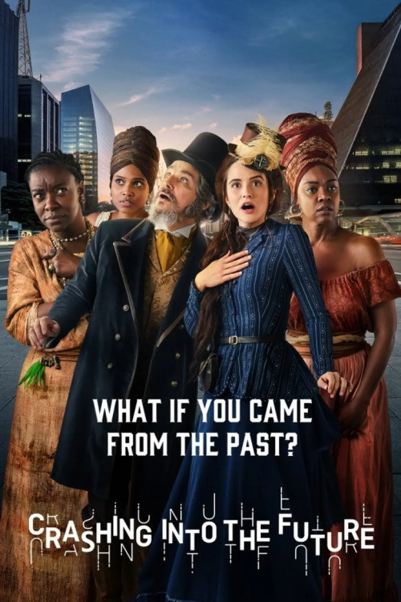 Series poster "Crashing Into the Future"