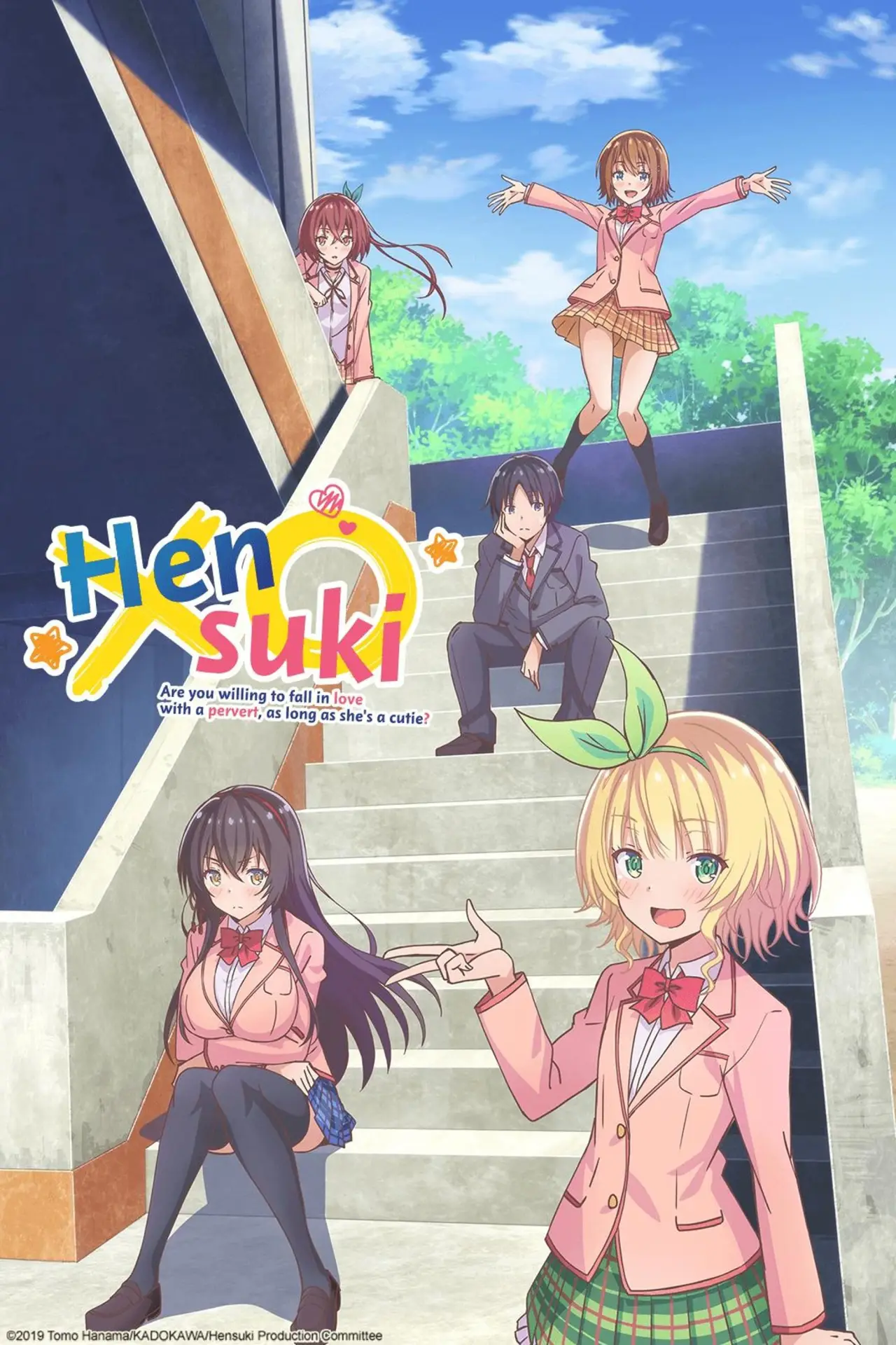 Series poster "Hensuki: Are You Willing to Fall in Love With a Pervert, As Long As She