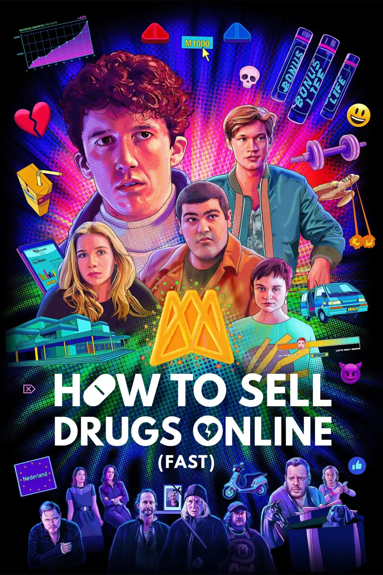 Series poster "How to Sell Drugs Online (Fast)"