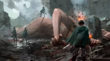 Backdrop for the TV series "Attack on Titan" #1309753