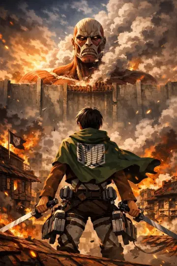 Poster for the TV series "Attack on Titan" #1309917