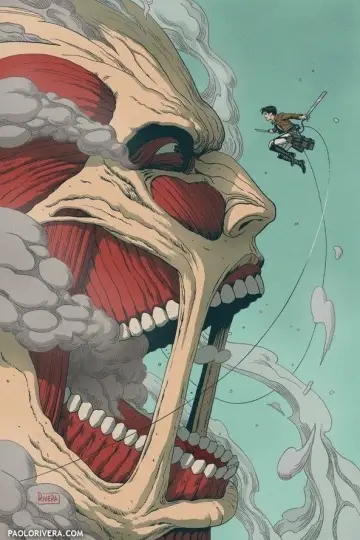 Poster for the TV series "Attack on Titan" #1309986