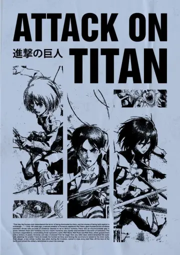 Poster for the TV series "Attack on Titan" #1309995