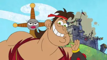 Backdrop for the TV series "Dave the Barbarian" #1661084