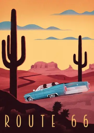 Poster for the TV series "Route 66" #1358401