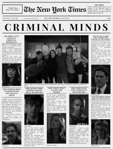 Poster for the TV series "Criminal Minds" #1234177
