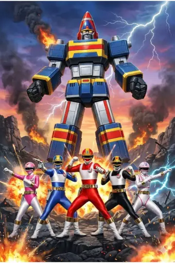 Poster for the TV series "Dengeki Sentai Changeman" #1401183