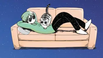 Backdrop for the TV series "Nights with a Cat" #1498978