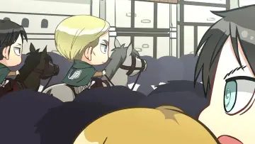 Backdrop for the TV series "Attack on Titan: Chibi Theater" #1511519