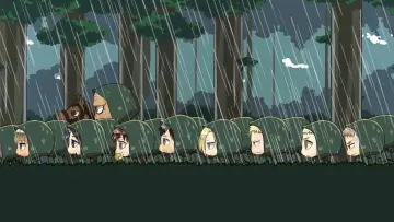 Backdrop for the TV series "Attack on Titan: Chibi Theater" #1511521