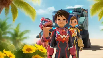 Backdrop for the TV series "Quantum Heroes Dinoster" #1549570