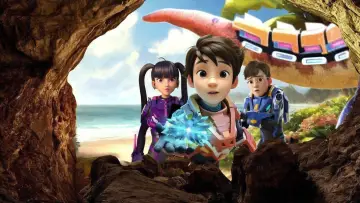 Backdrop for the TV series "Quantum Heroes Dinoster" #1549576