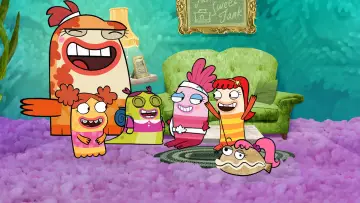 Backdrop for the TV series "Fish Hooks" #1382815