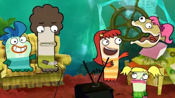 Backdrop for the TV series "Fish Hooks" #1382820
