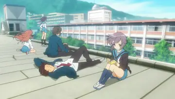 Backdrop for the TV series "The Melancholy of Haruhi Suzumiya" #1394902