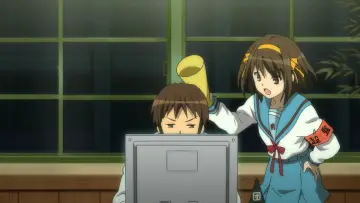Backdrop for the TV series "The Melancholy of Haruhi Suzumiya" #1394909