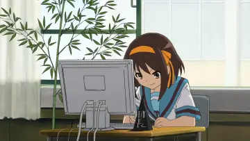 Backdrop for the TV series "The Melancholy of Haruhi Suzumiya" #1394911