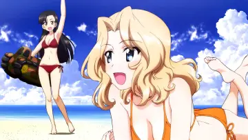 Backdrop for the TV series "Girls und Panzer" #1352173