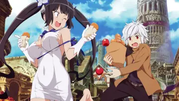 Backdrop for the TV series "Is It Wrong to Try to Pick Up Girls in a Dungeon?" #1464401