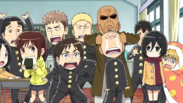 Backdrop for the TV series "Attack on Titan: Junior High" #1459810