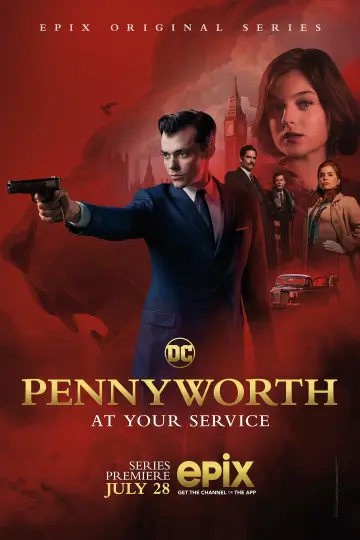 Poster for the TV series "Pennyworth: The Origin of Batman