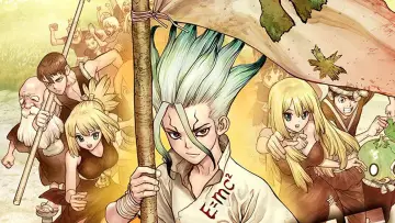 Backdrop for the TV series "Dr. STONE" #1423674