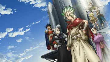 Backdrop for the TV series "Dr. STONE" #1423688